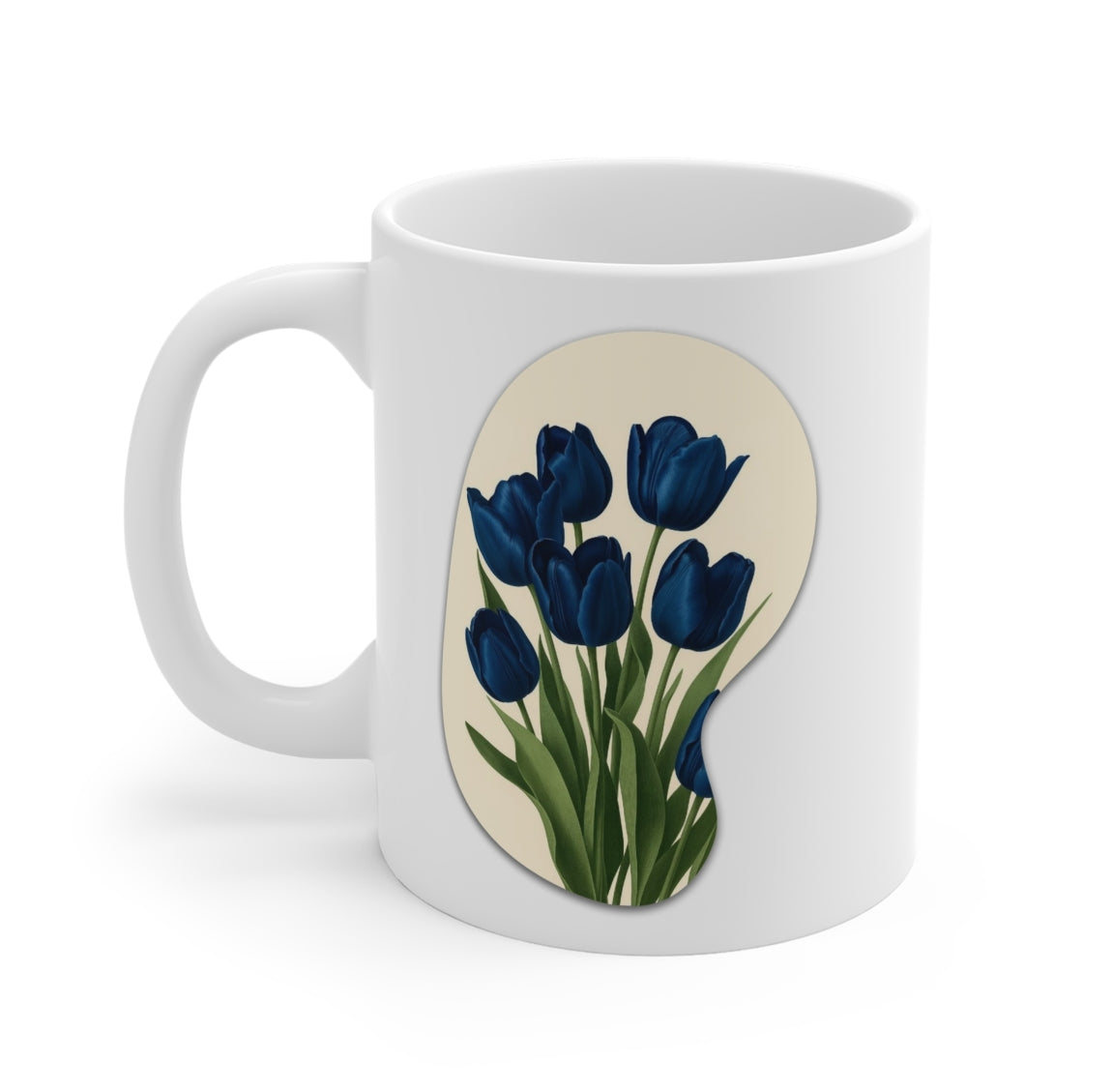 Flower Mug Blue Tulip