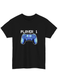 Player 1 Black Tee - Puff Berry