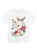 Floral White Tee