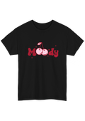 Moody Black Tee - Puff Berry