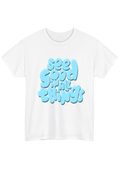 See Good in All Things White Tee - Puff Berry