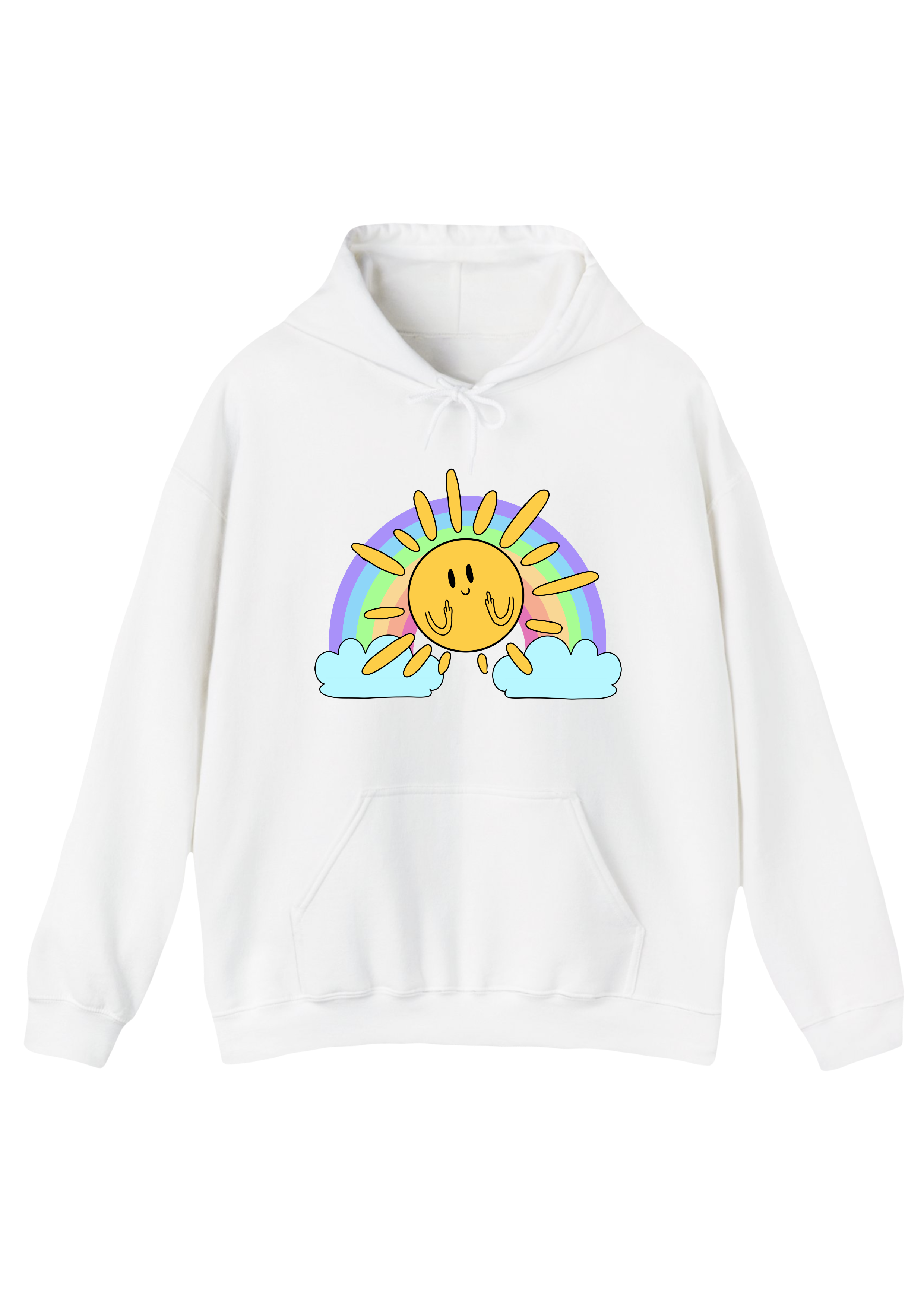 Sunshine White Hoodie