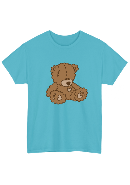 Teddy Bear Turquoise Tee - Puff Berry