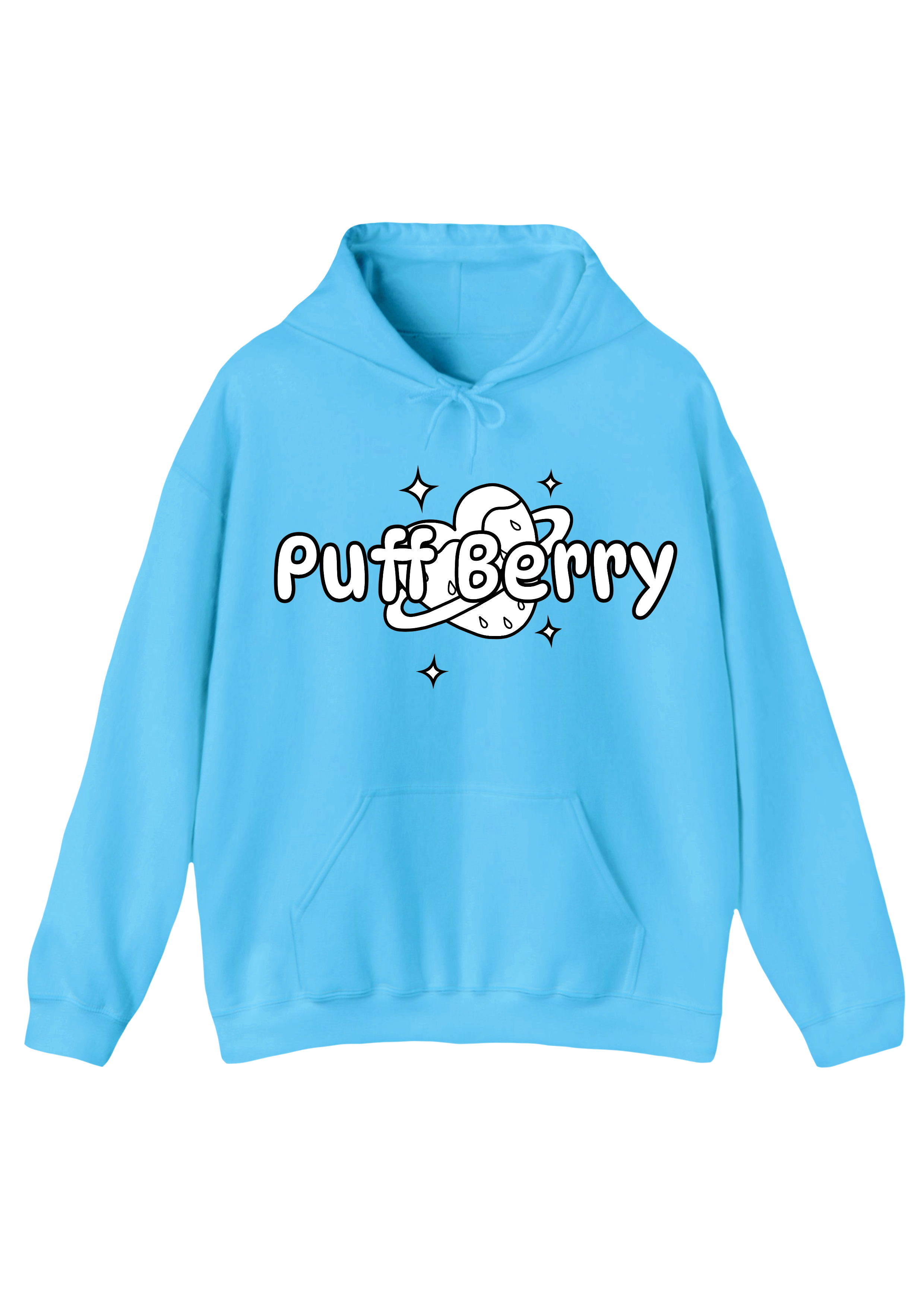 Puff Berry Blue Hoodie