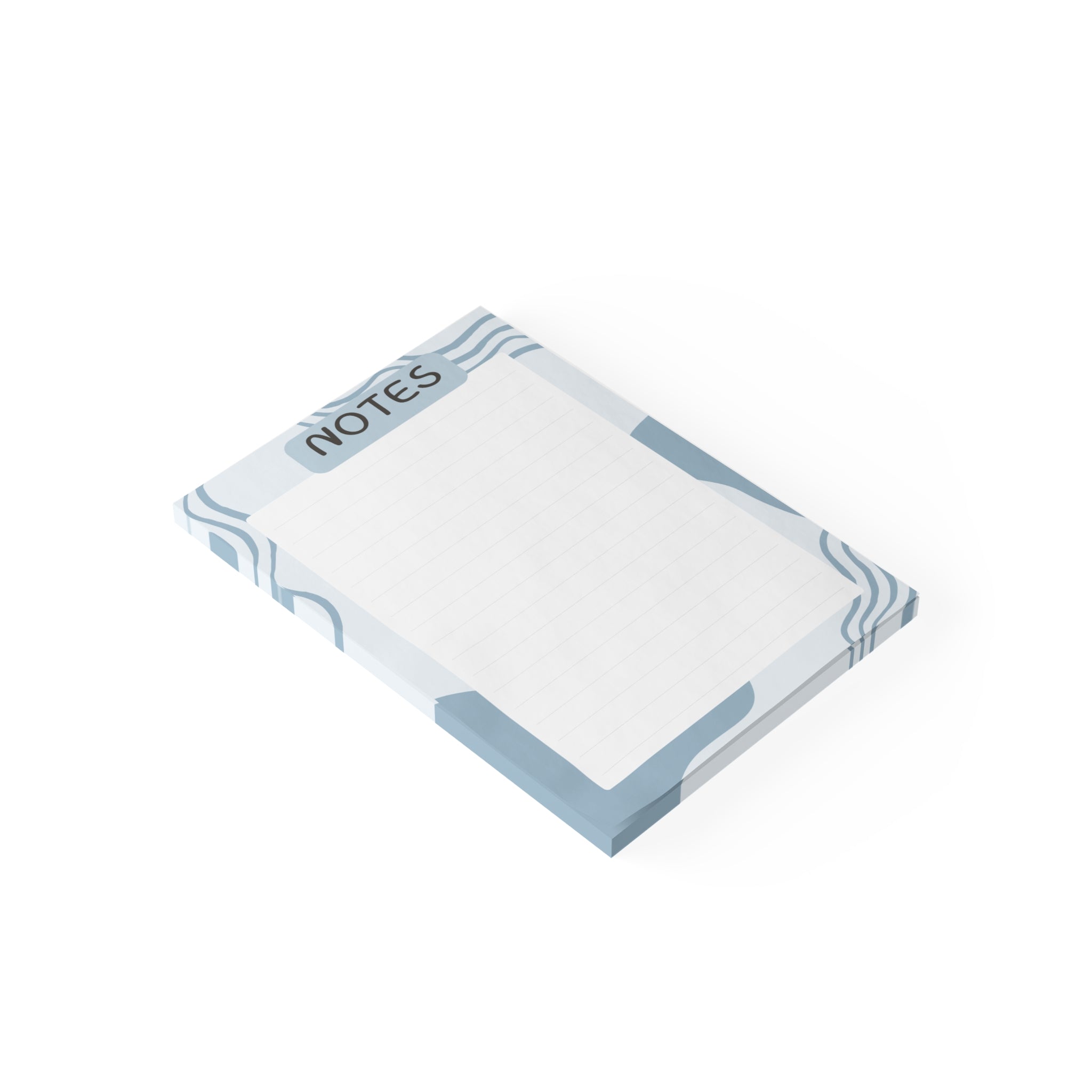 Wavy Blue Notepad A5