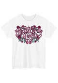 Misery Loves Company White Tee - Puff Berry