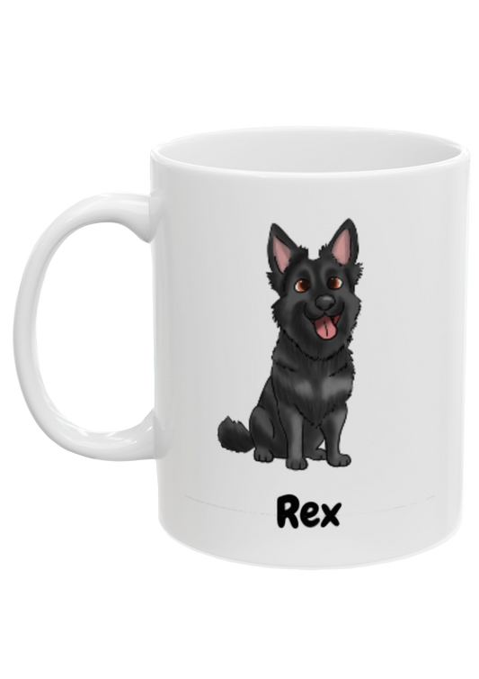 Custom Dog Mug - Puff Berry