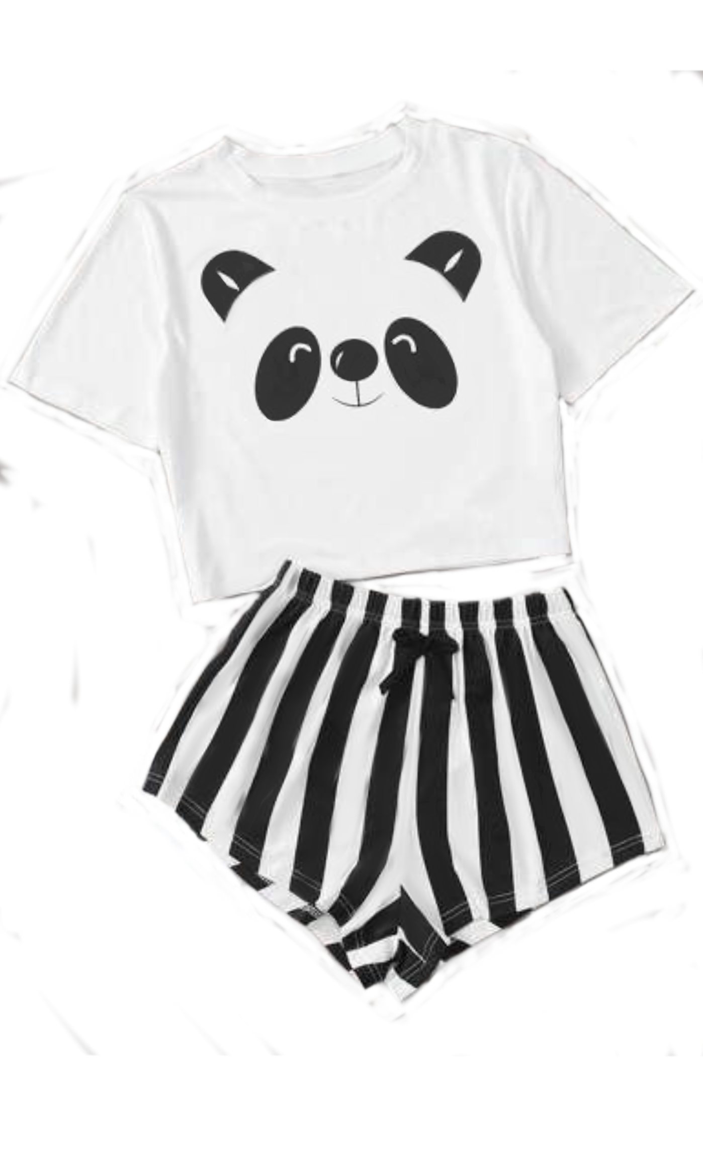 Stripe Panda Set