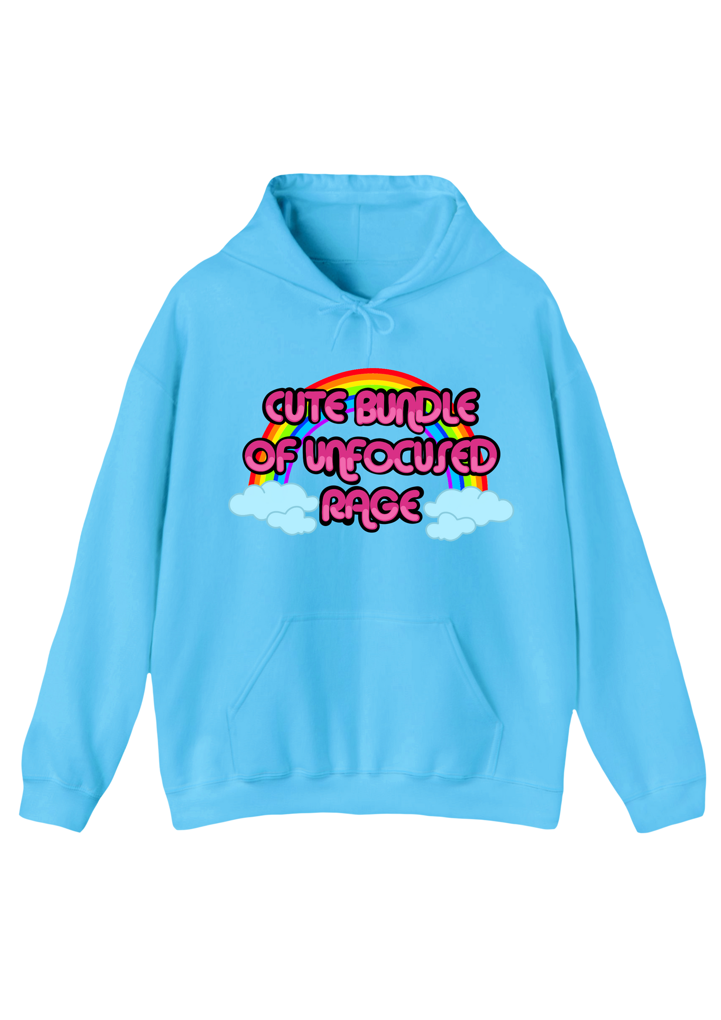 Unfocused Rage Blue Hoodie