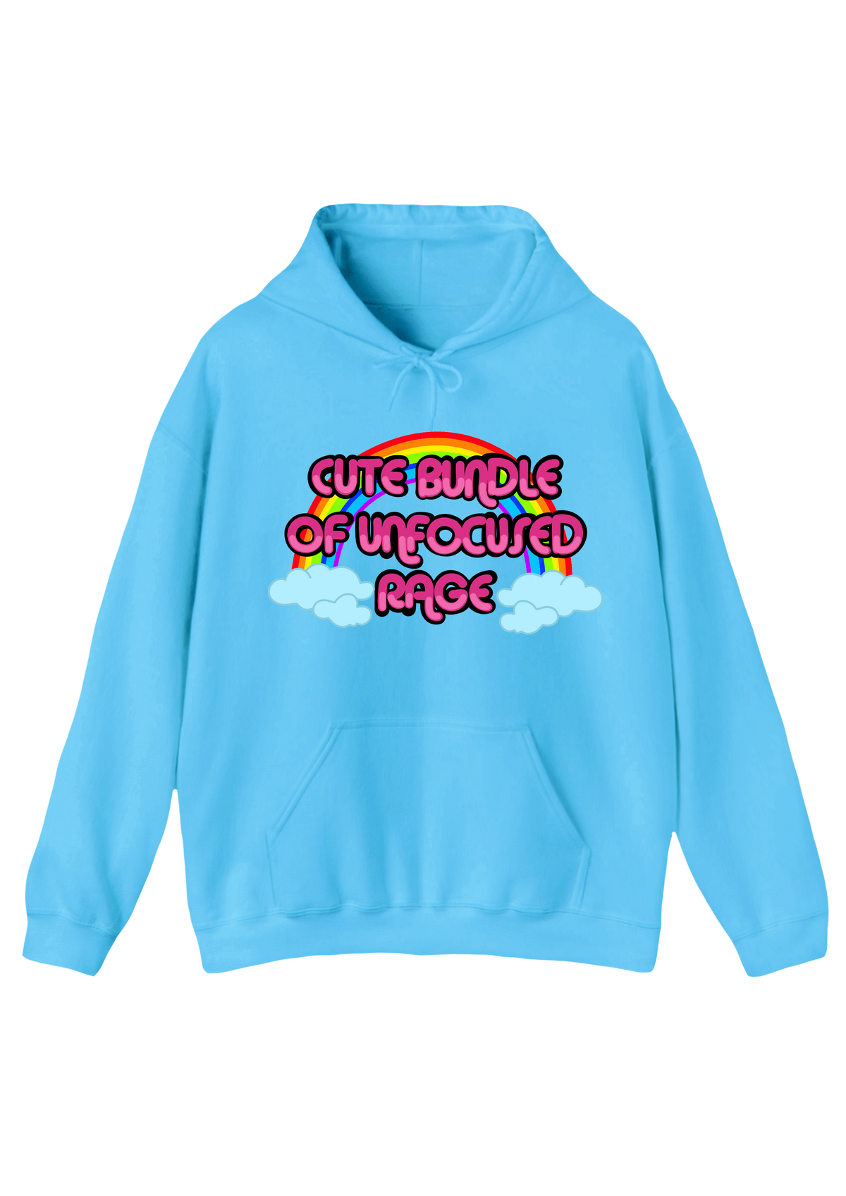 Unfocused Rage Blue Hoodie