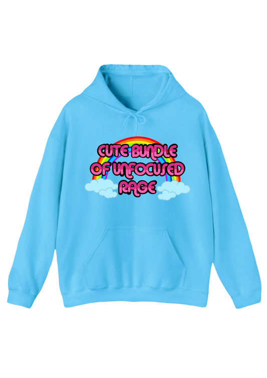 Unfocused Rage Blue Hoodie