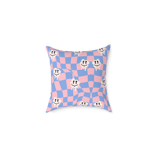 Smiley Pillow - Puff Berry