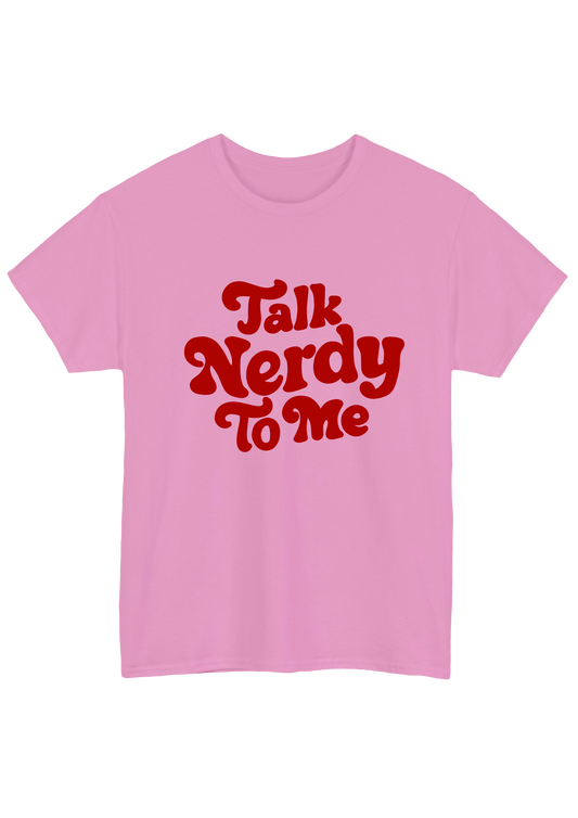 Talk Nerdy Pink Tee - Puff Berry
