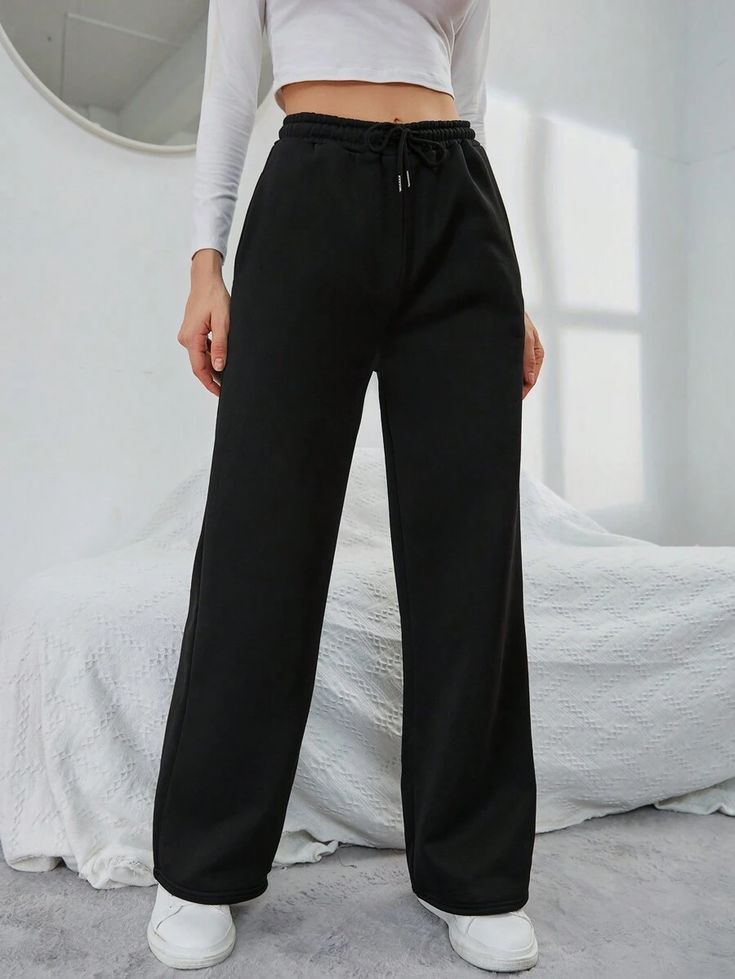 Straight Leg Tracksuit Pants