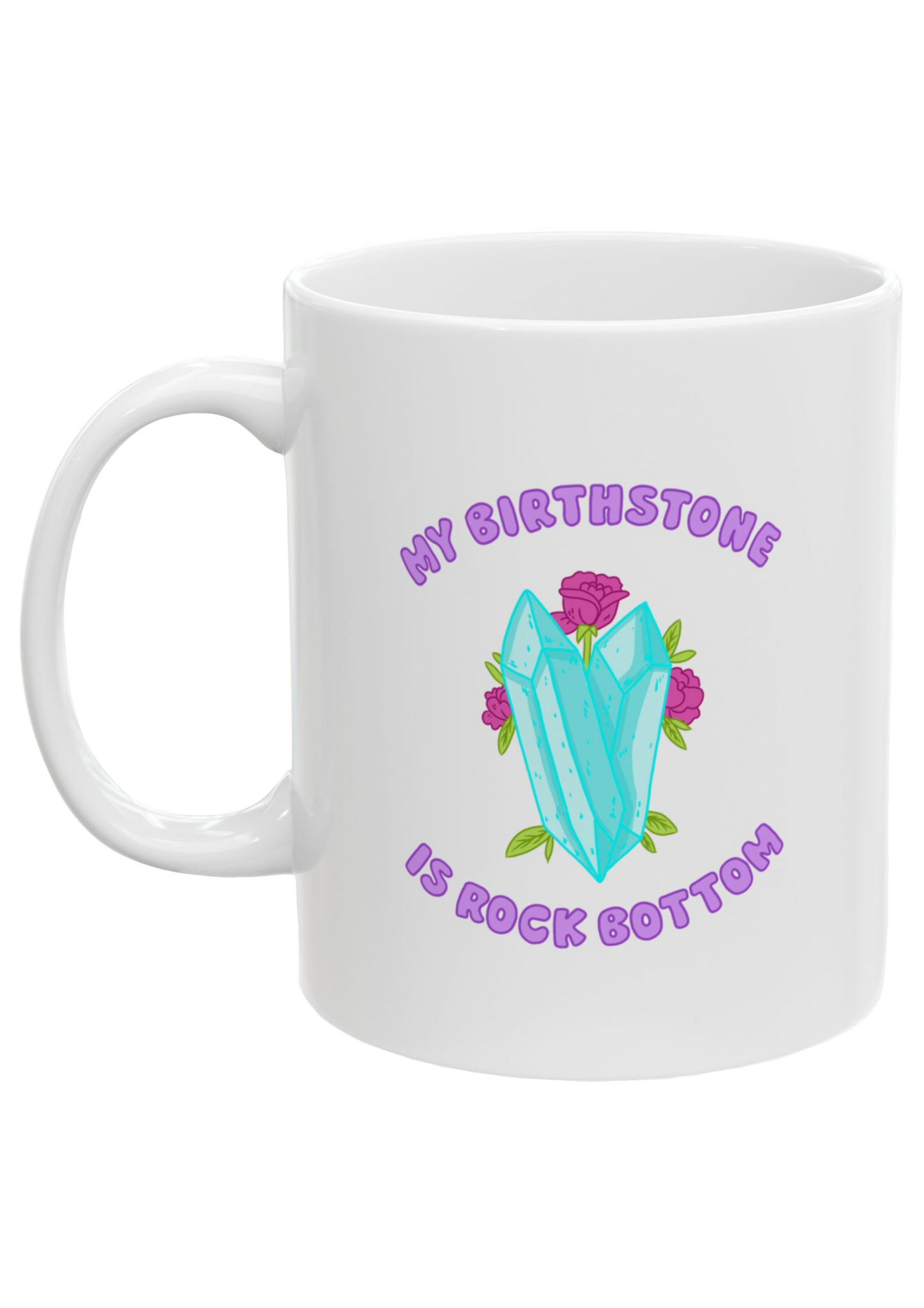 Birthstone White Mug - Puff Berry