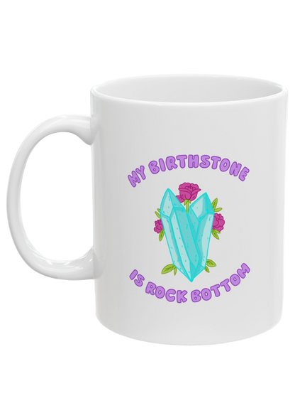 Birthstone White Mug - Puff Berry