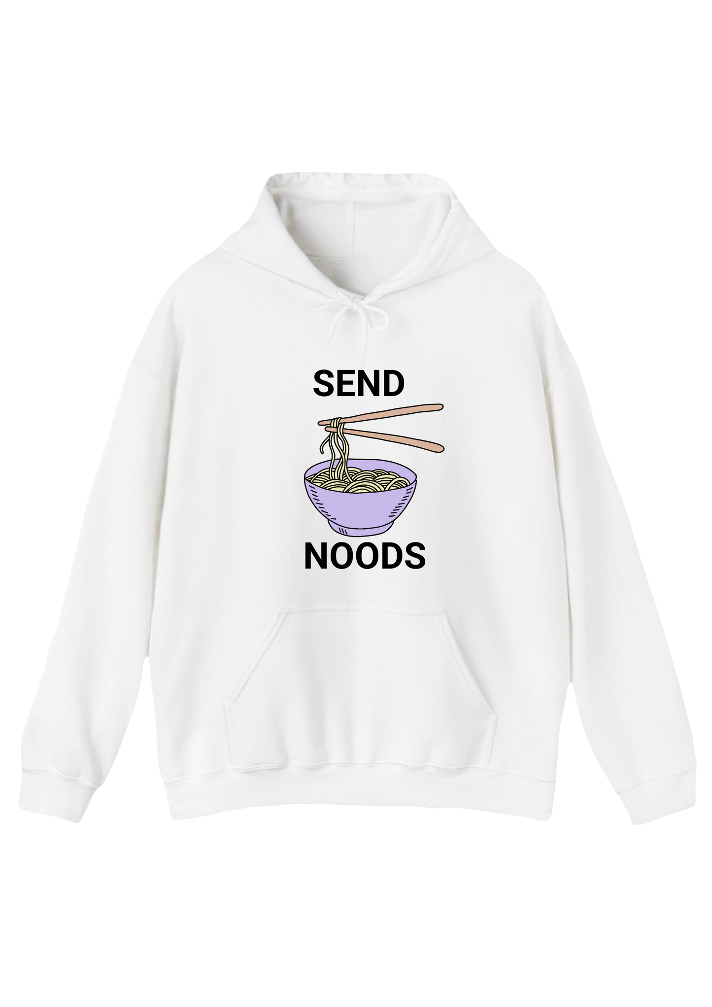 Send Noods White Hoodie