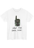 Walkie Talkie White Tee - Puff Berry