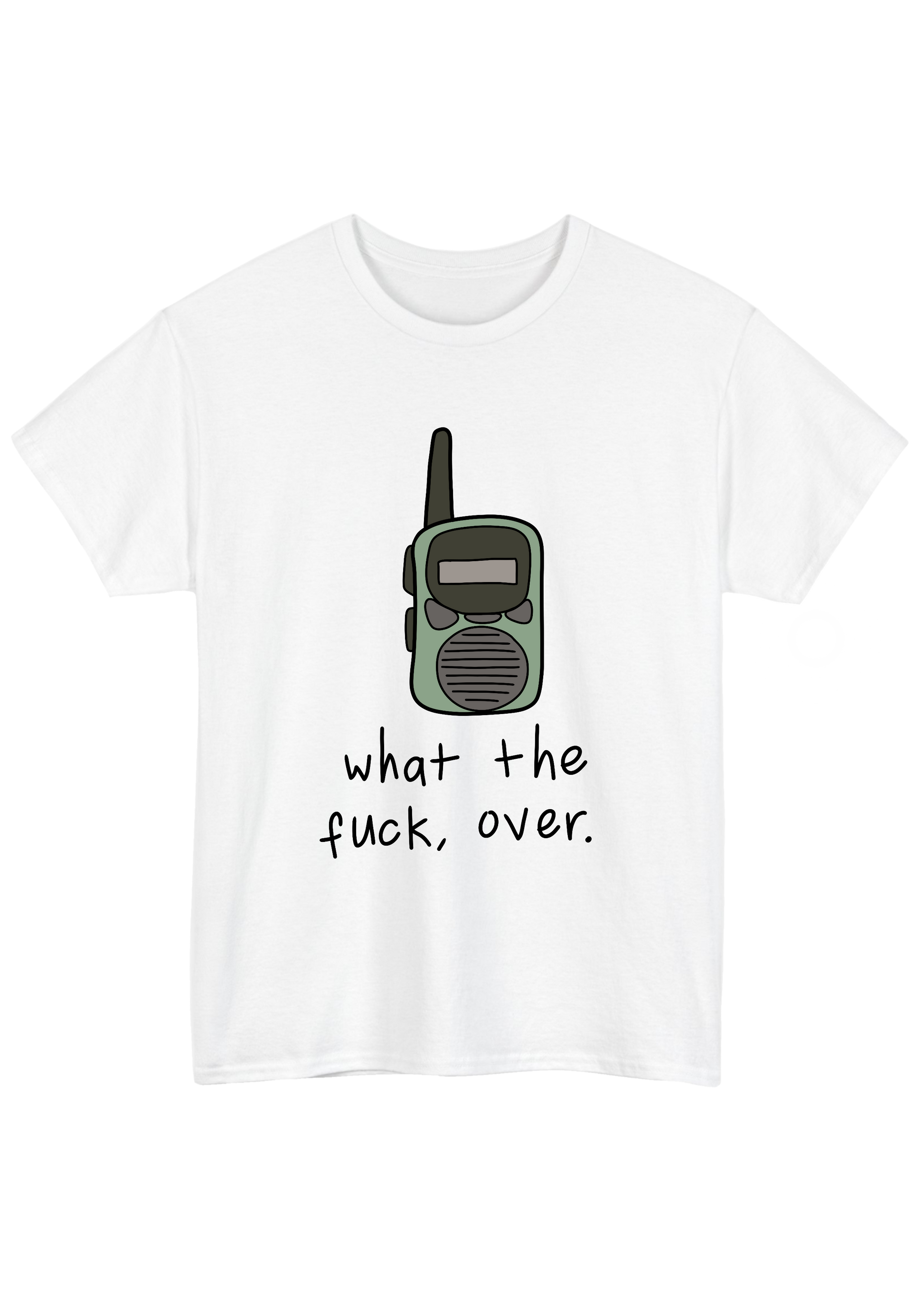 Walkie Talkie White Tee - Puff Berry