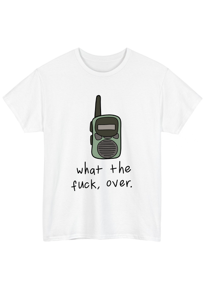 Walkie Talkie White Tee - Puff Berry