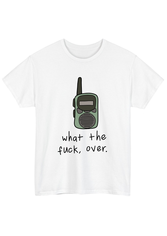 Walkie Talkie White Tee - Puff Berry