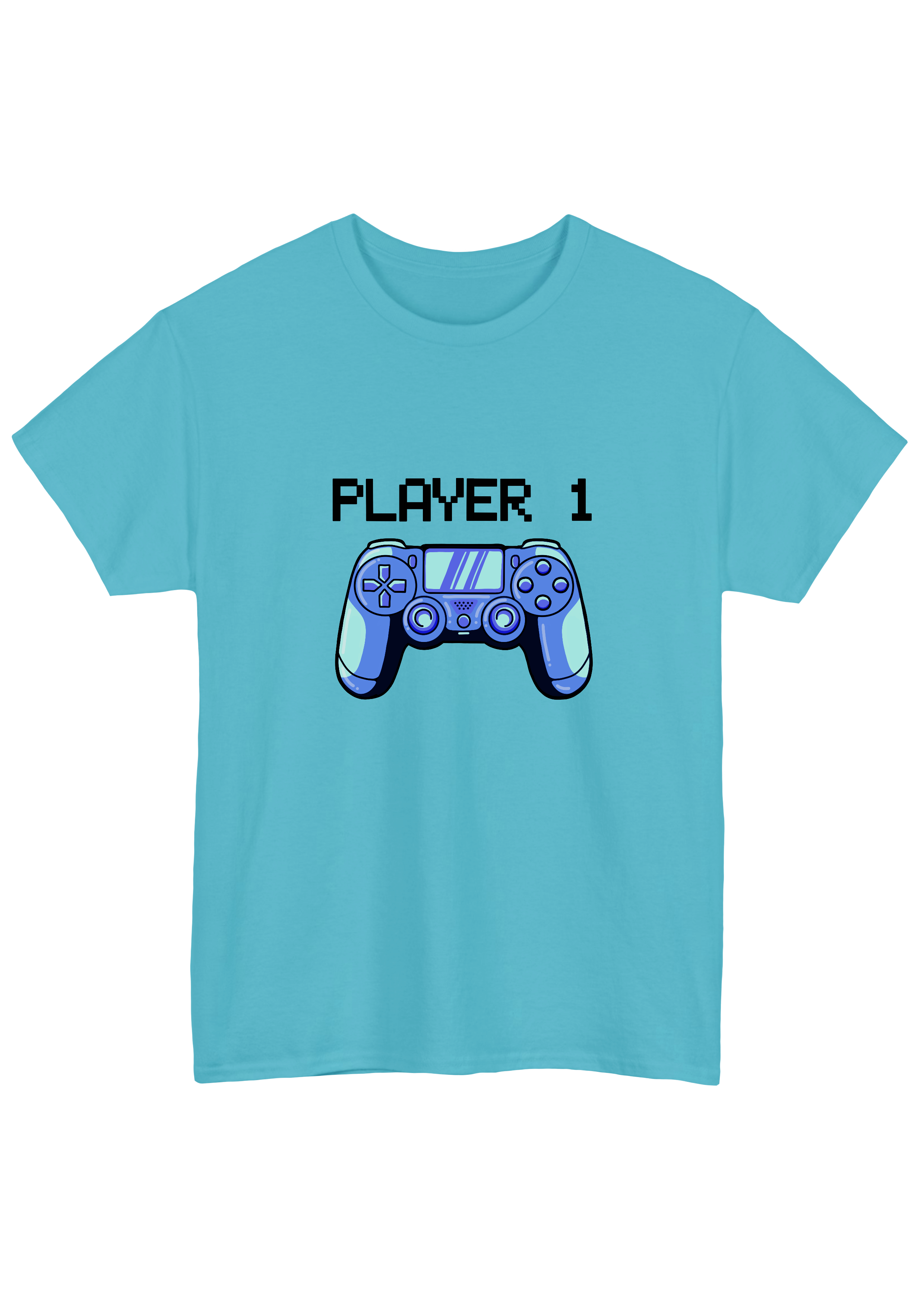 Player 1 Turquoise Tee