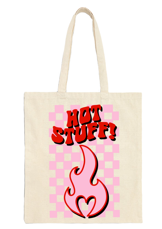 Hot Stuff Tote Bag - Puff Berry