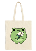 Frog Tote Bag - Puff Berry