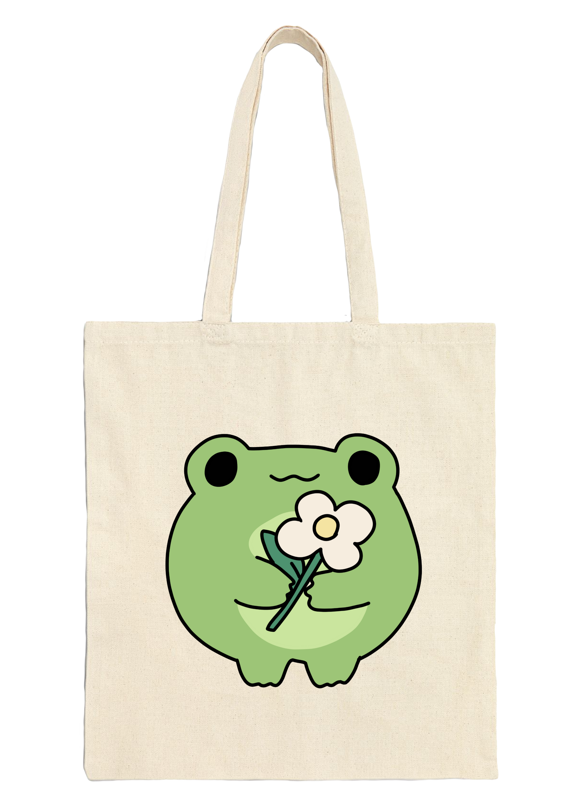 Frog Tote Bag - Puff Berry