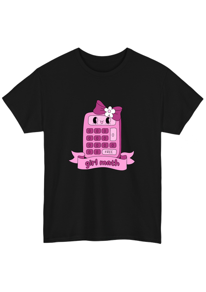 Girl Math Black Tee