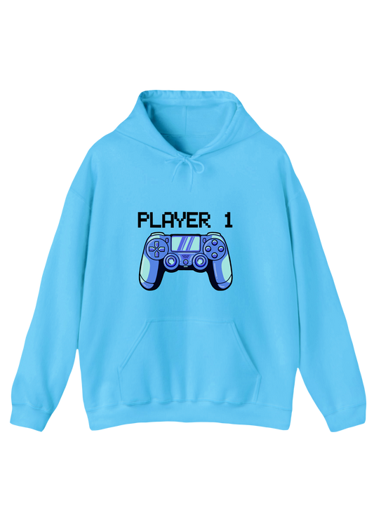 Player 1 Blue Hoodie