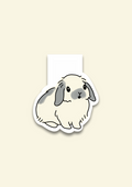 Bunny Magnetic Bookmark - Puff Berry