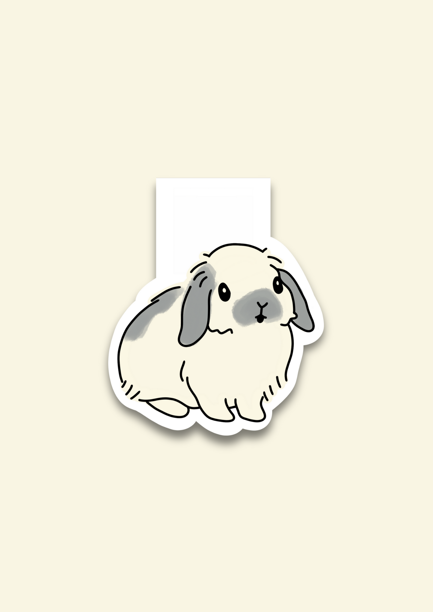 Bunny Magnetic Bookmark - Puff Berry