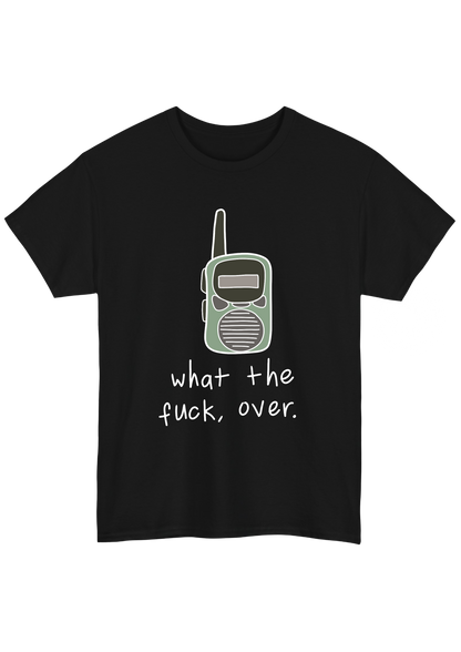 Walkie Talkie Black Tee - Puff Berry