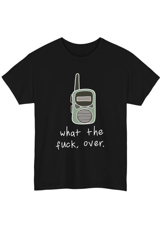 Walkie Talkie Black Tee - Puff Berry