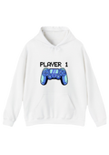 Player 1 White Hoodie