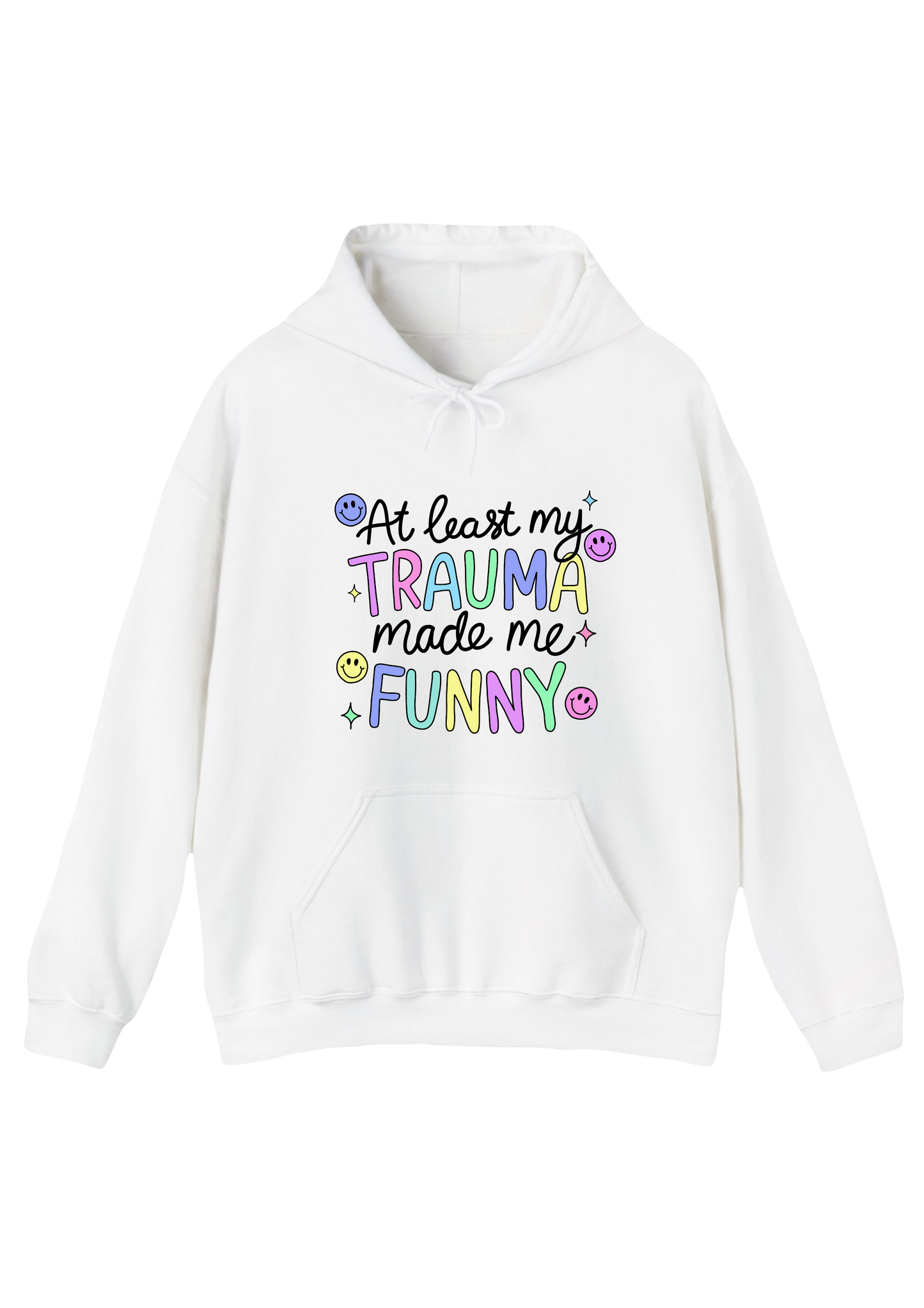Trauma White Hoodie