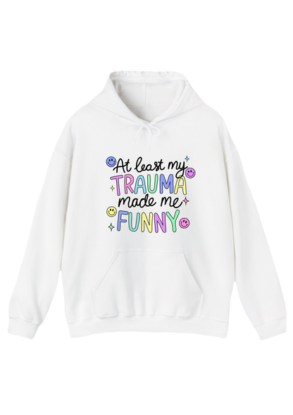 Trauma White Hoodie