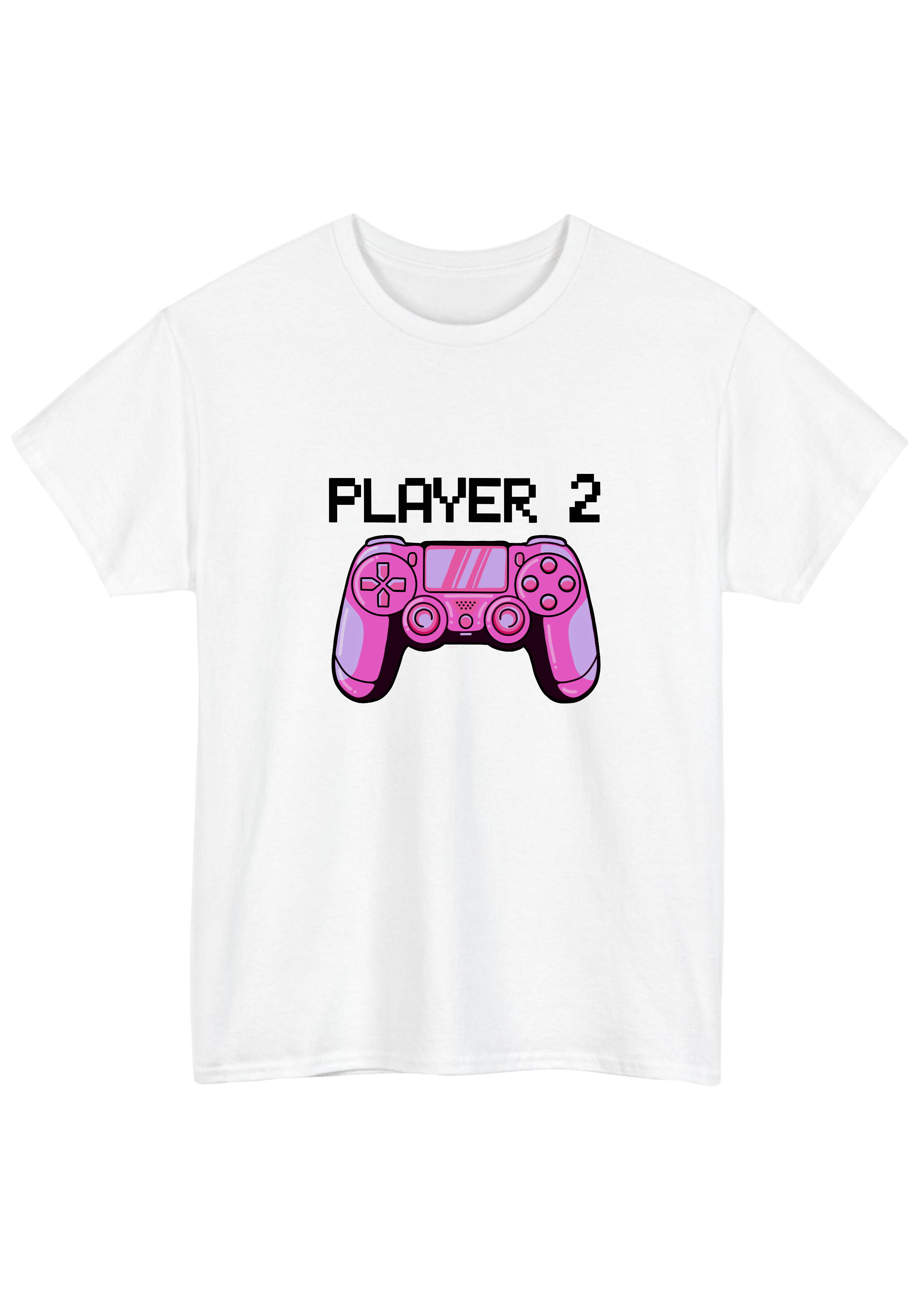 Player 2 White Tee