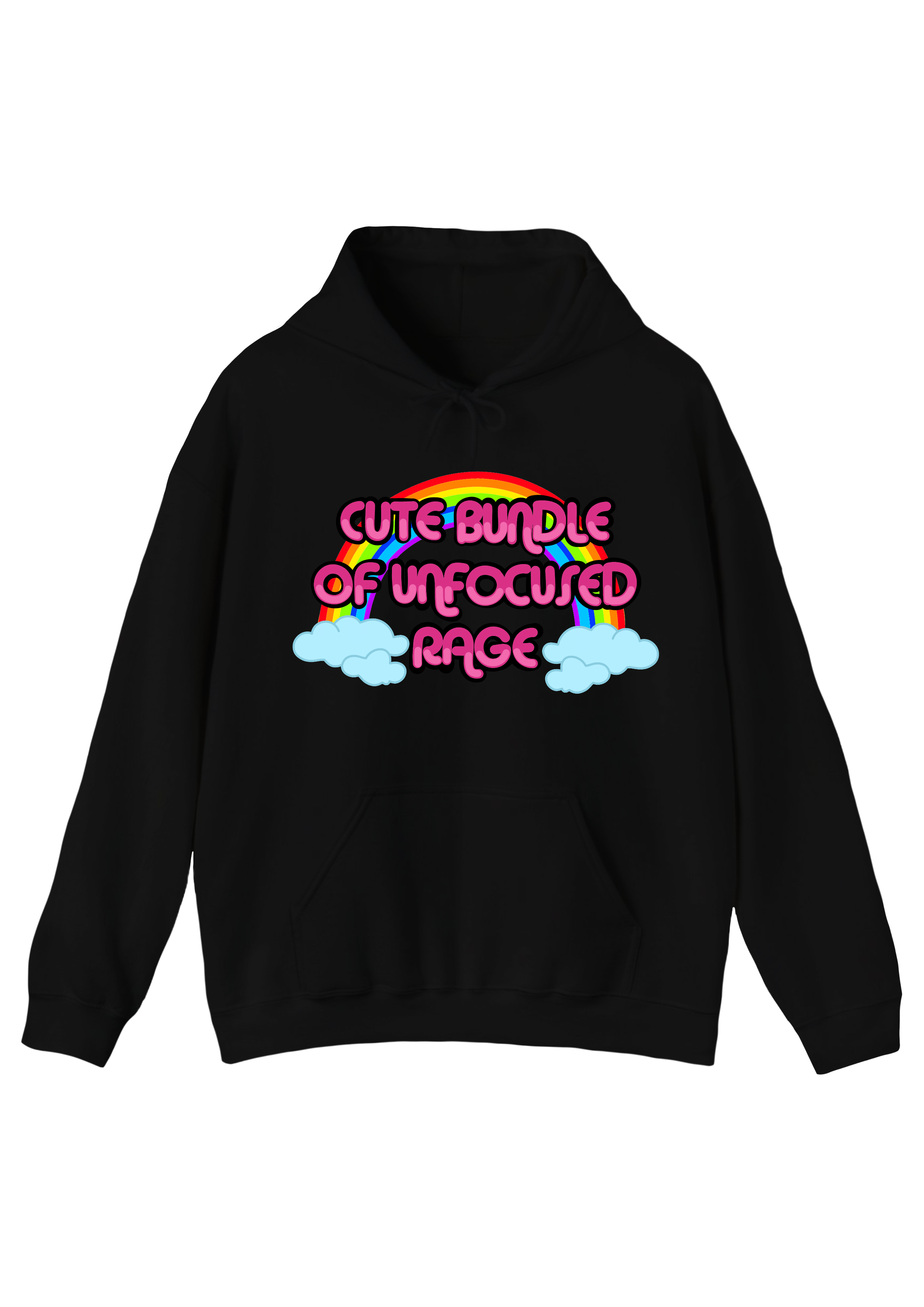 Unfocused Rage Black Hoodie