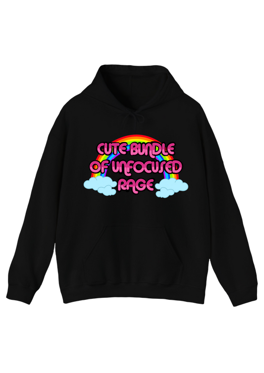 Unfocused Rage Black Hoodie