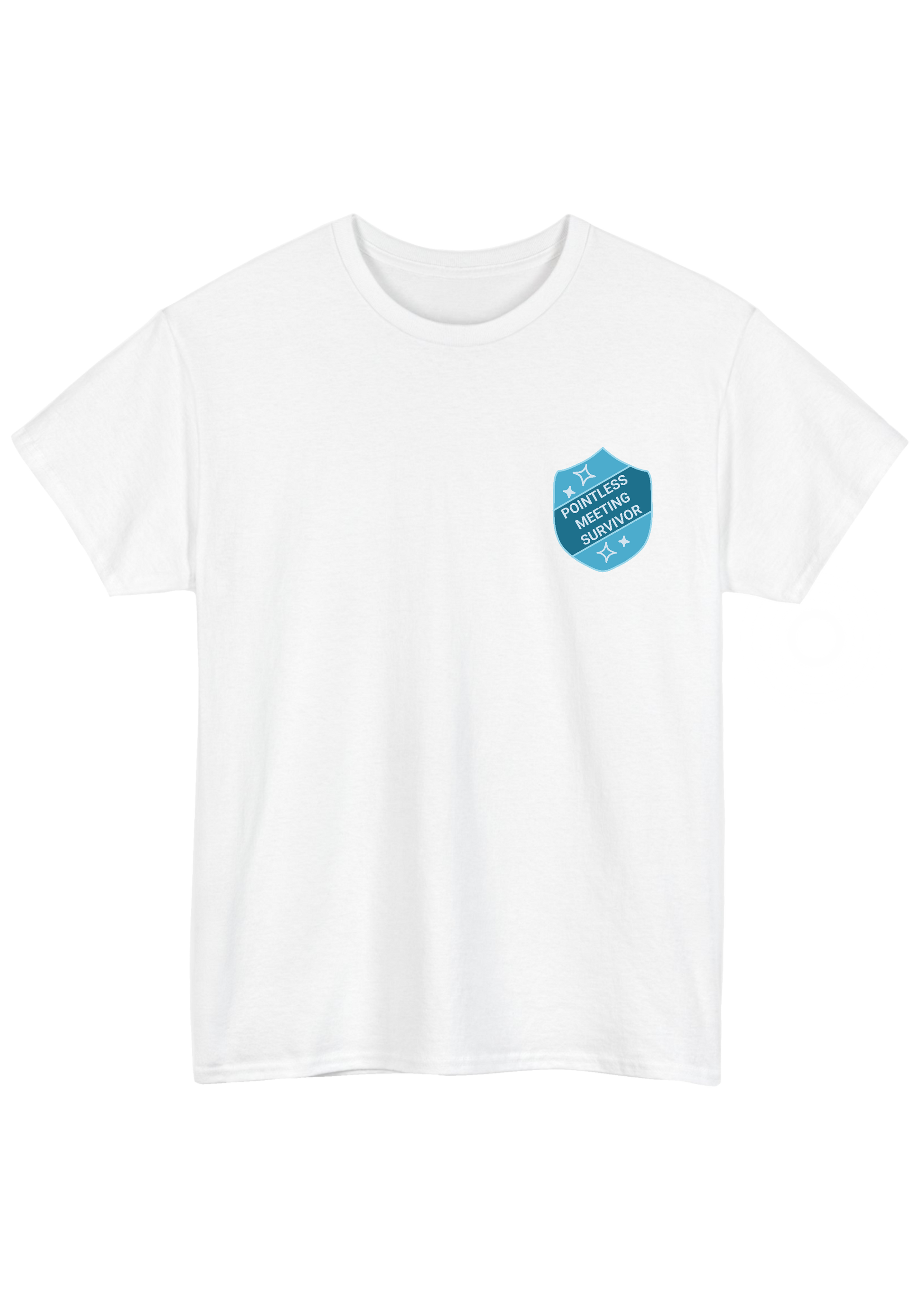 Survivor White Tee - Puff Berry