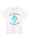 Birthstone White Tee - Puff Berry