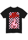 Hot Stuff Black Tee - Puff Berry