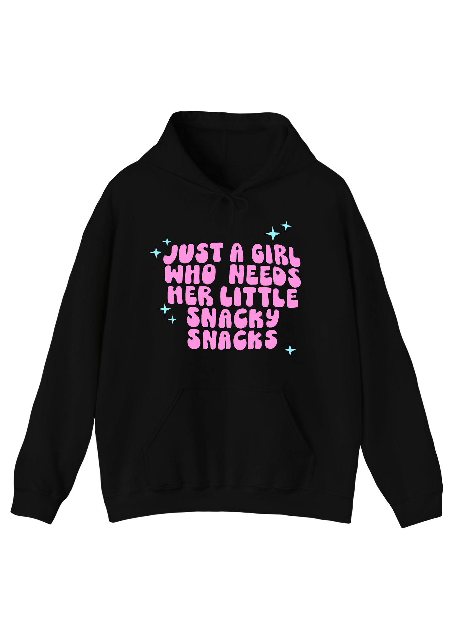 Snacky Snacks Black Hoodie