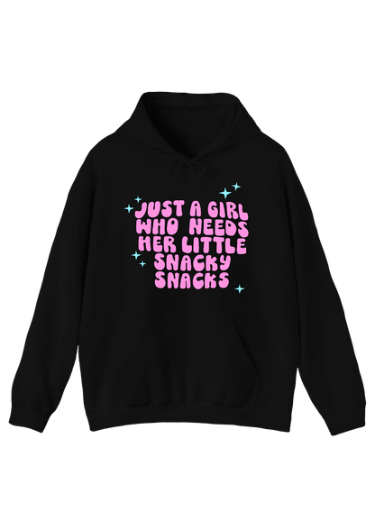 Snacky Snacks Black Hoodie