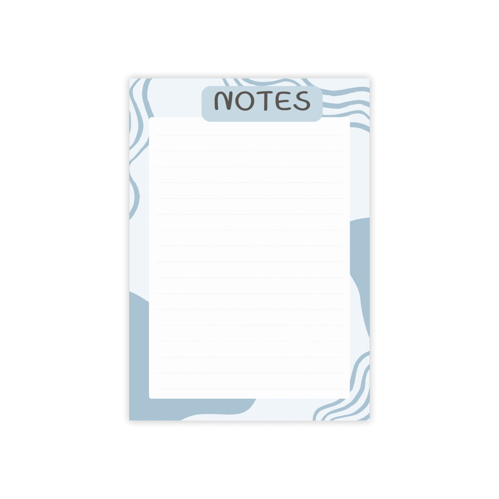 Wavy Blue Notepad A5