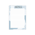 Wavy Blue Notepad A5