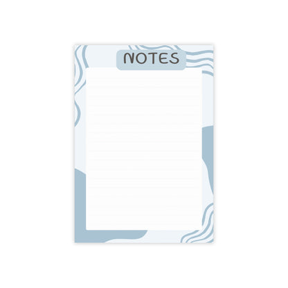 Wavy Blue Notepad A5