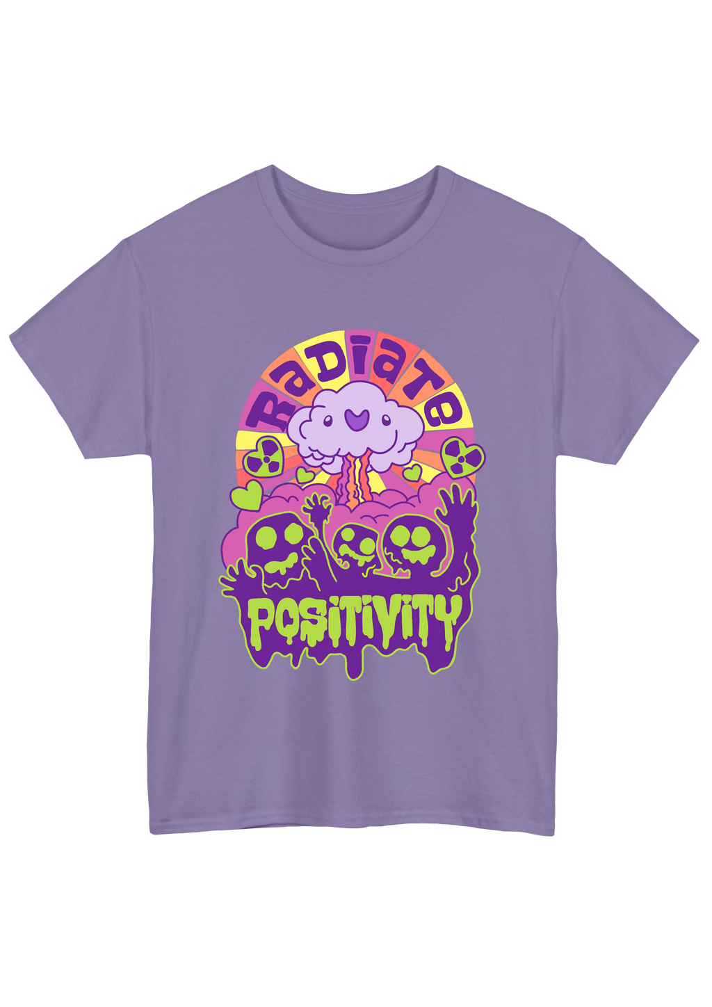 Radiate Positivity Lavender Tee